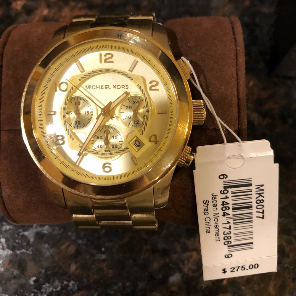 Michael Kors Gold large face watch